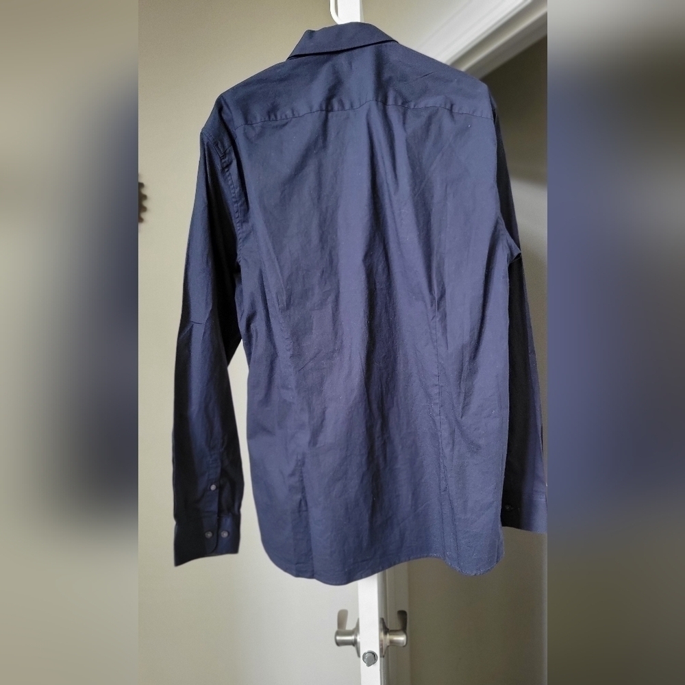 Kenneth Cole Reaction Blue Long Sleeve Wrinkle Free XL NWT - Picture 2 of 8